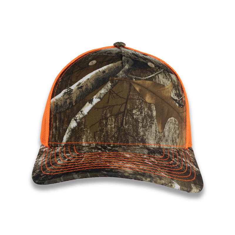 Richardson Five Panel Trucker - Realtree - Edge Neon Orange