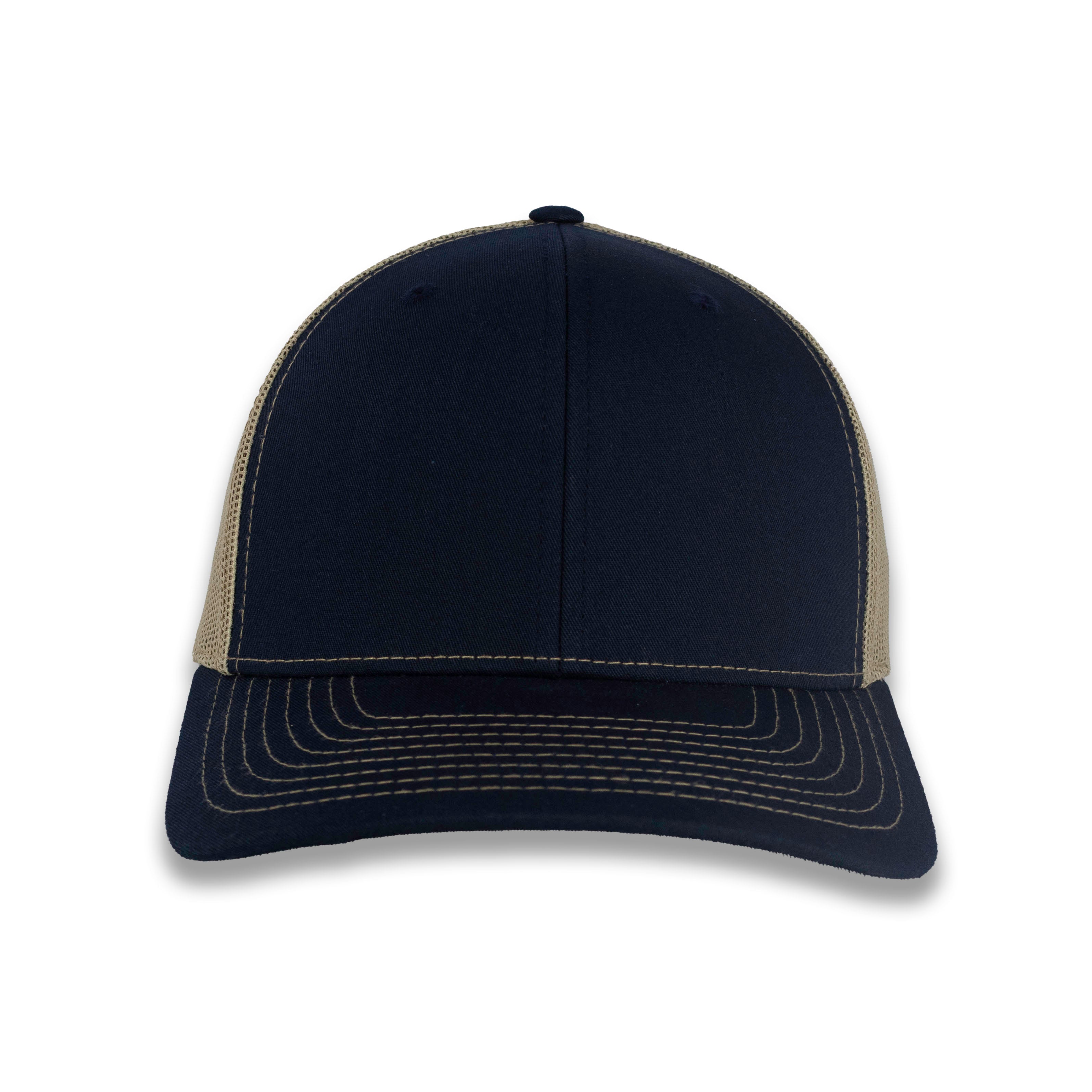 Richardson 112 Split Trucker - Navy/Khaki – Xplosive Printing