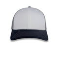 Richardson 112 Tri-Color Trucker - White/Aluminum/Navy