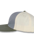 Richardson Tri-Color Twill Trucker - Heather Gray/Birch/Loden