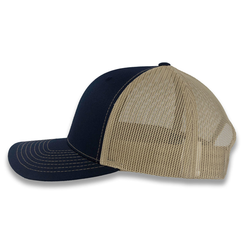 Richardson 112 Split Trucker - Navy/Khaki