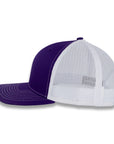 Richardson 112 Split Trucker - Purple/White