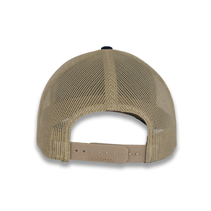 Richardson 112 Split Trucker - Navy/Khaki