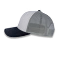 Richardson 112 Tri-Color Trucker - White/Aluminum/Navy