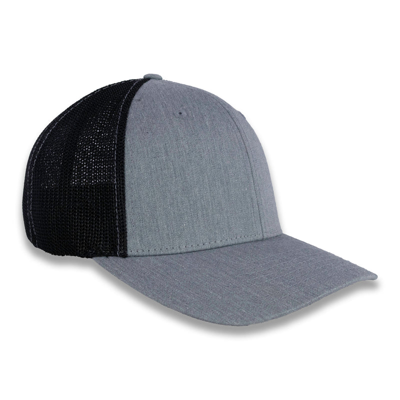 Richardson R-Flex Trucker Cap - Heather Gray/Black