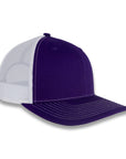 Richardson 112 Split Trucker - Purple/White