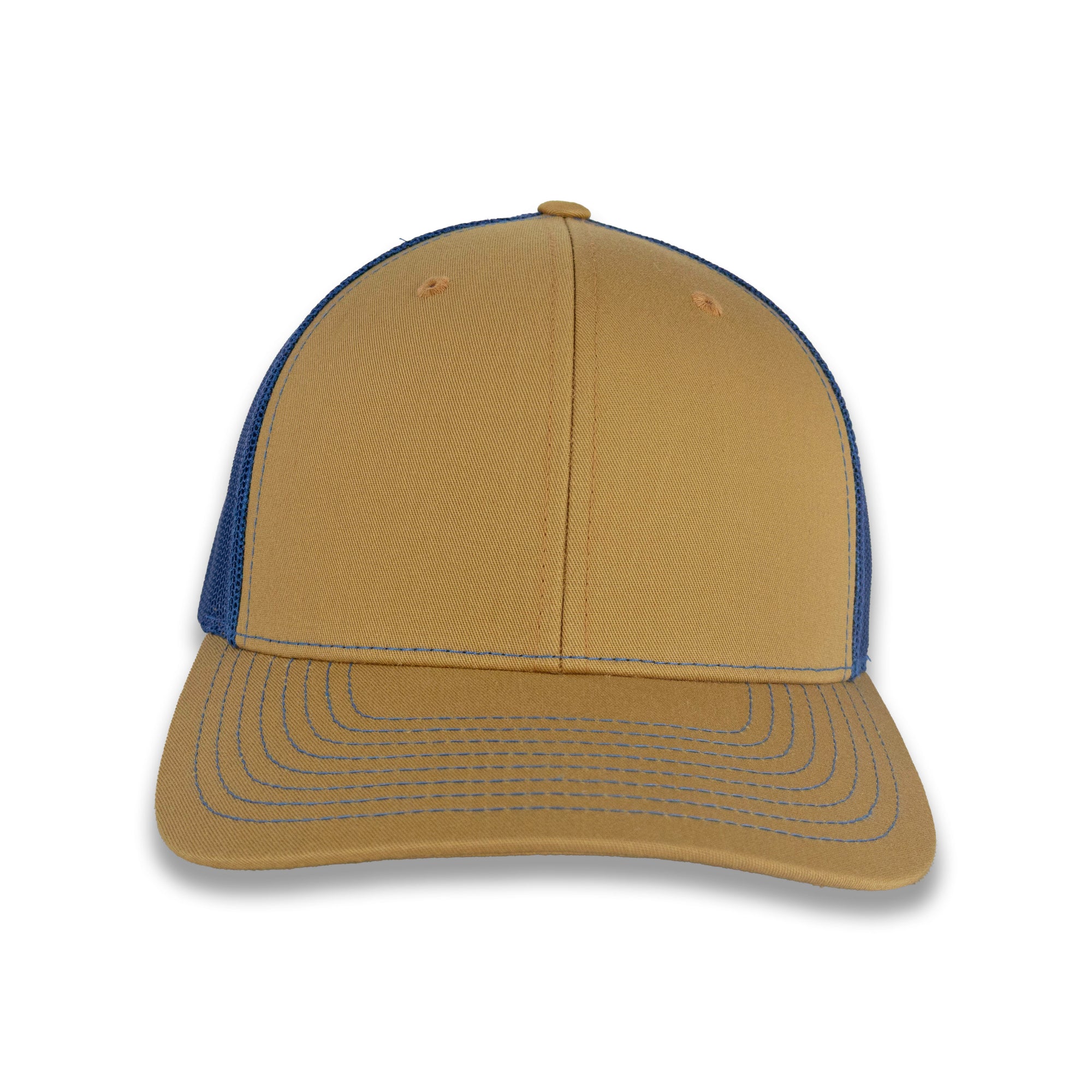 Richardson 112 Split Trucker - Biscuit/True Blue