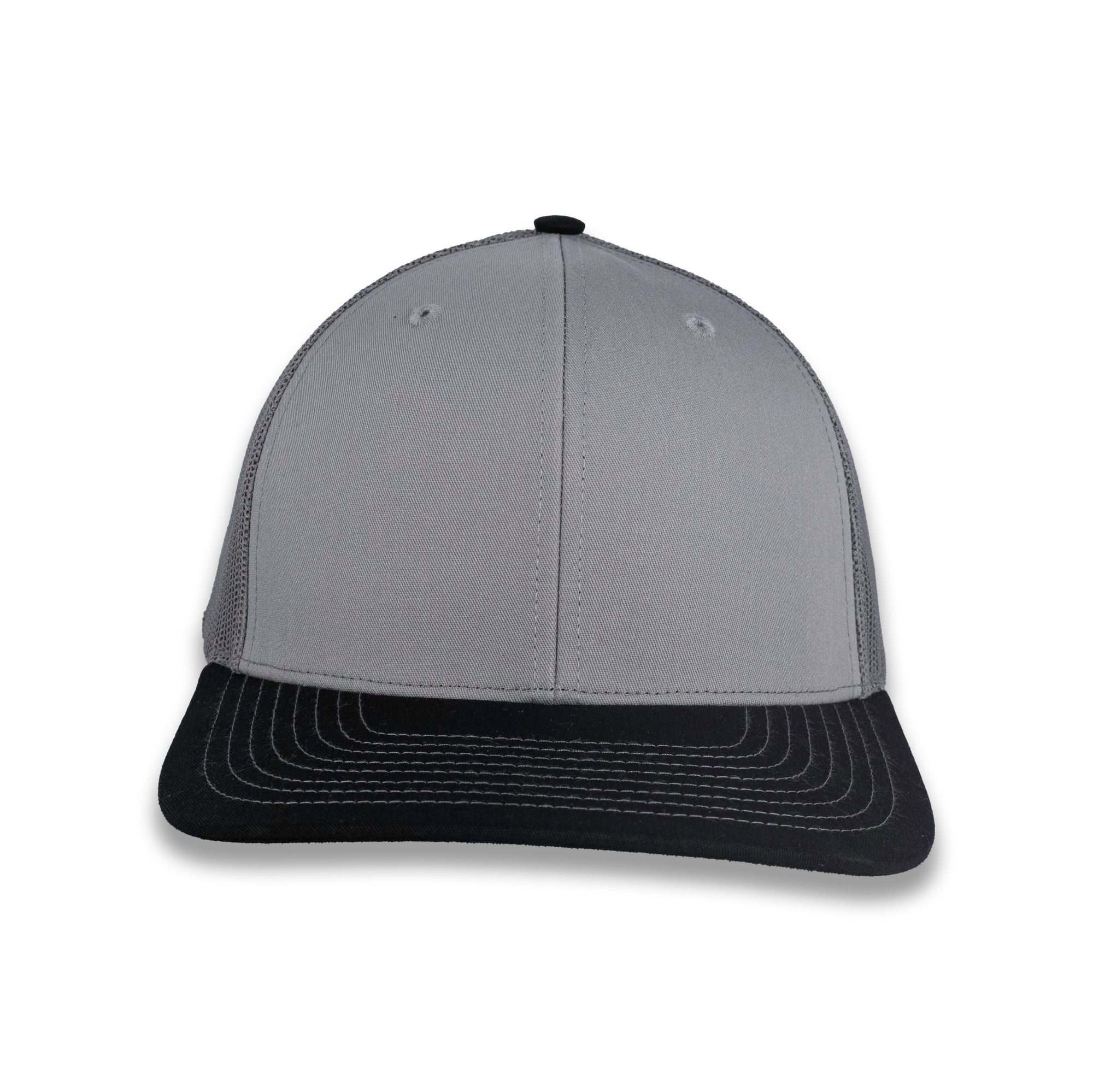 Richardson 112 Split Trucker - Gray Charcoal/Black
