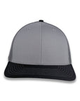 Richardson 112 Split Trucker - Gray Charcoal/Black