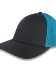 Richardson R-Flex Trucker Cap - Charcoal/Neon Blue