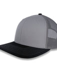 Richardson 112 Split Trucker - Gray Charcoal/Black