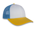 Richardson 112 Tri-Color Trucker - White/Columbia/Blue
