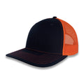 Richardson 112 Split Trucker - Navy/Orange