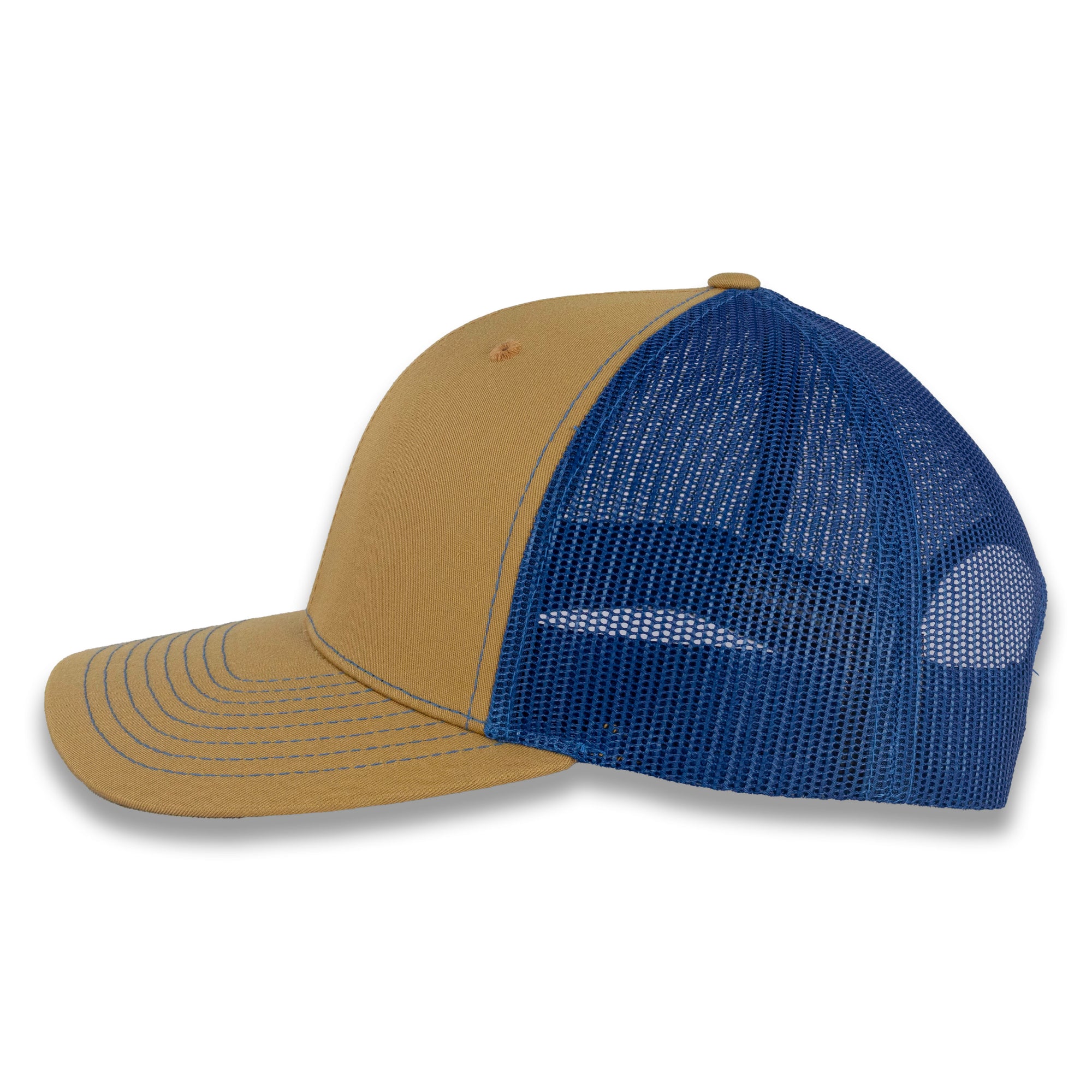 Richardson 112 Split Trucker - Biscuit/True Blue
