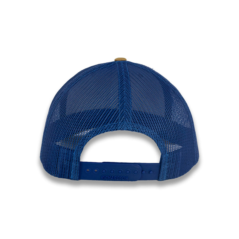 Richardson 112 Split Trucker - Biscuit/True Blue