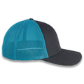 Richardson R-Flex Trucker Cap - Charcoal/Neon Blue