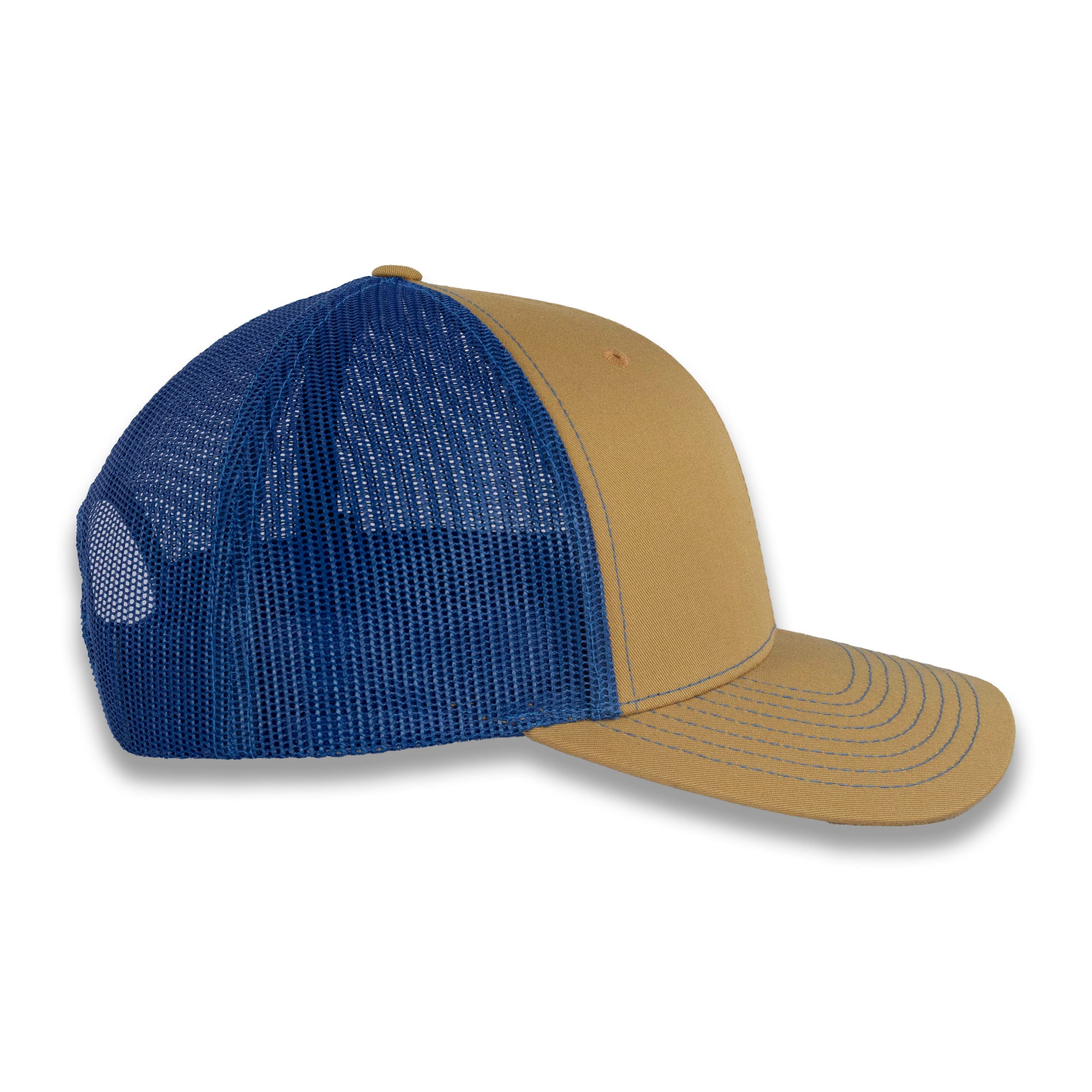 Richardson 112 Split Trucker - Biscuit/True Blue