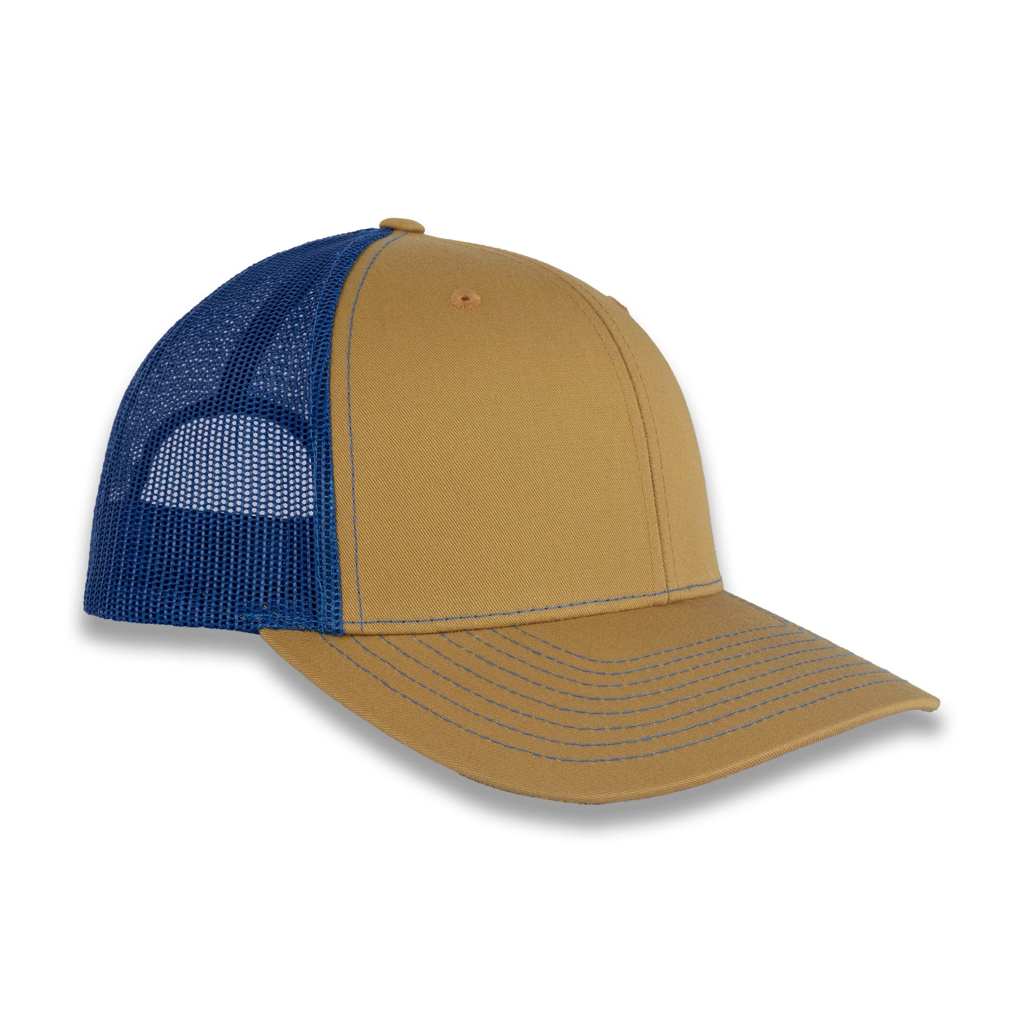 Richardson 112 Split Trucker - Biscuit/True Blue