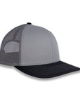 Richardson 112 Split Trucker - Gray Charcoal/Black