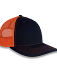 Richardson 112 Split Trucker - Navy/Orange