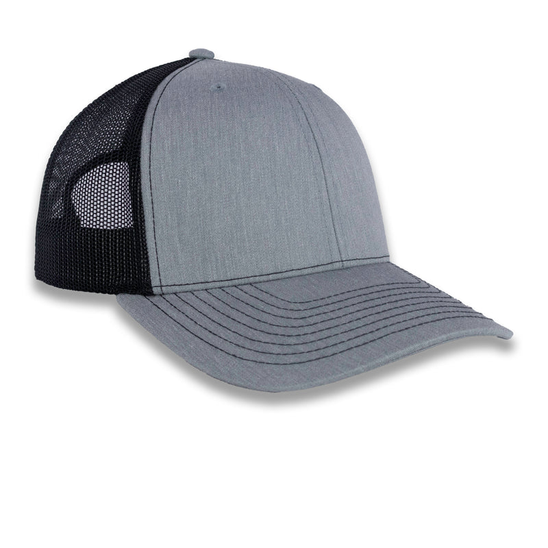 Richardson 112 Split Trucker - Heather Gray/Black