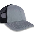 Richardson 112 Split Trucker - Heather Gray/Black