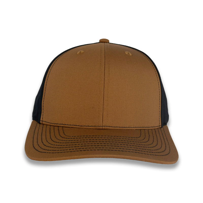 Richardson Split Twill Trucker - Caramel/Black
