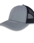Richardson 112 Split Trucker - Heather Gray/Black