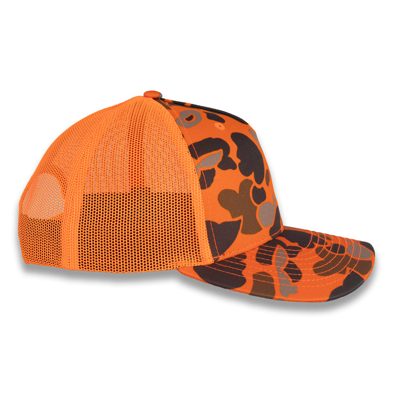 Richardson Five Panel Trucker - Duck - Blaze Duck Camo Blaze