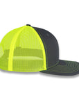 Richardson 112 Split Trucker - Charcoal/Neon Yellow