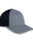 Richardson R-Flex Trucker Cap - Heather Gray/Navy