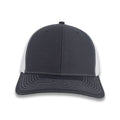 Richardson Split Twill Trucker - Charcoal/White