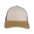 Richardson 112 Tri-Color Trucker - Mink Beige/Charcoal/Amber Gold