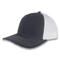 Richardson Split Twill Trucker - Charcoal/White