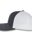 Richardson Split Twill Trucker - Charcoal/White