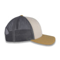 Richardson 112 Tri-Color Trucker - Mink Beige/Charcoal/Amber Gold