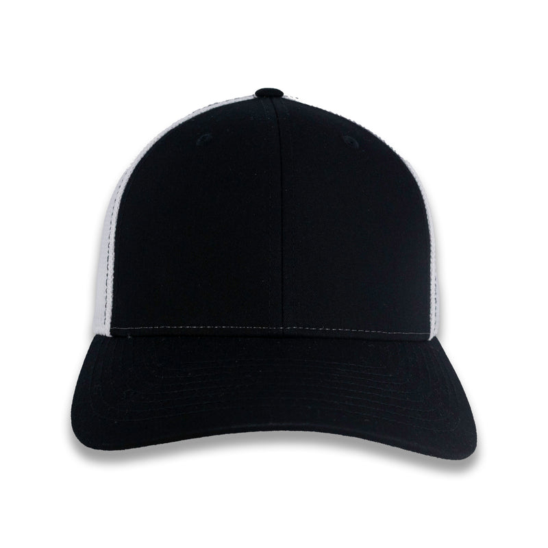 Richardson R-Flex Trucker Cap - Black/White
