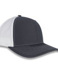 Richardson Split Twill Trucker - Charcoal/White