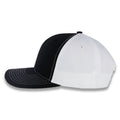 Richardson Split Twill Trucker - Black/White