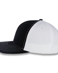 Richardson Split Twill Trucker - Black/White
