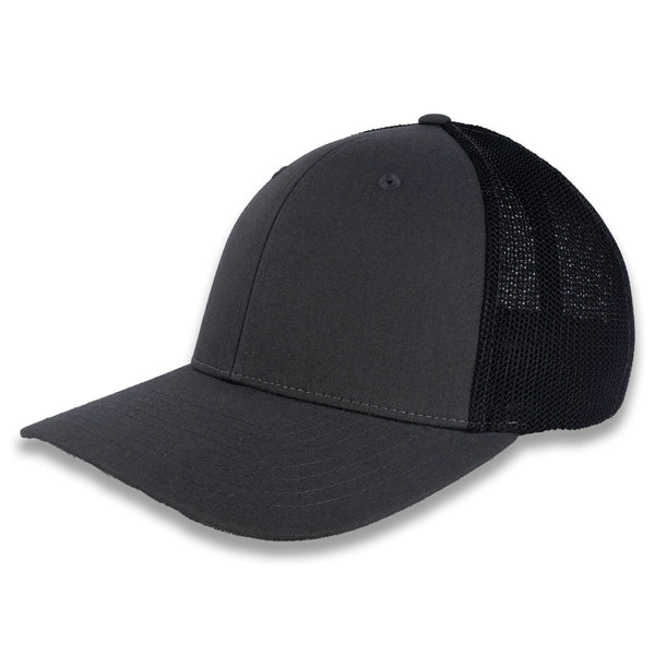 Richardson R-Flex Trucker Cap - Charcoal/Black