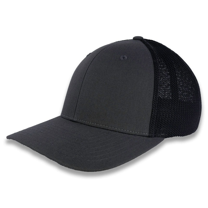 Richardson R-Flex Trucker Cap - Charcoal/Black