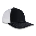 Richardson Split Twill Trucker - Black/White