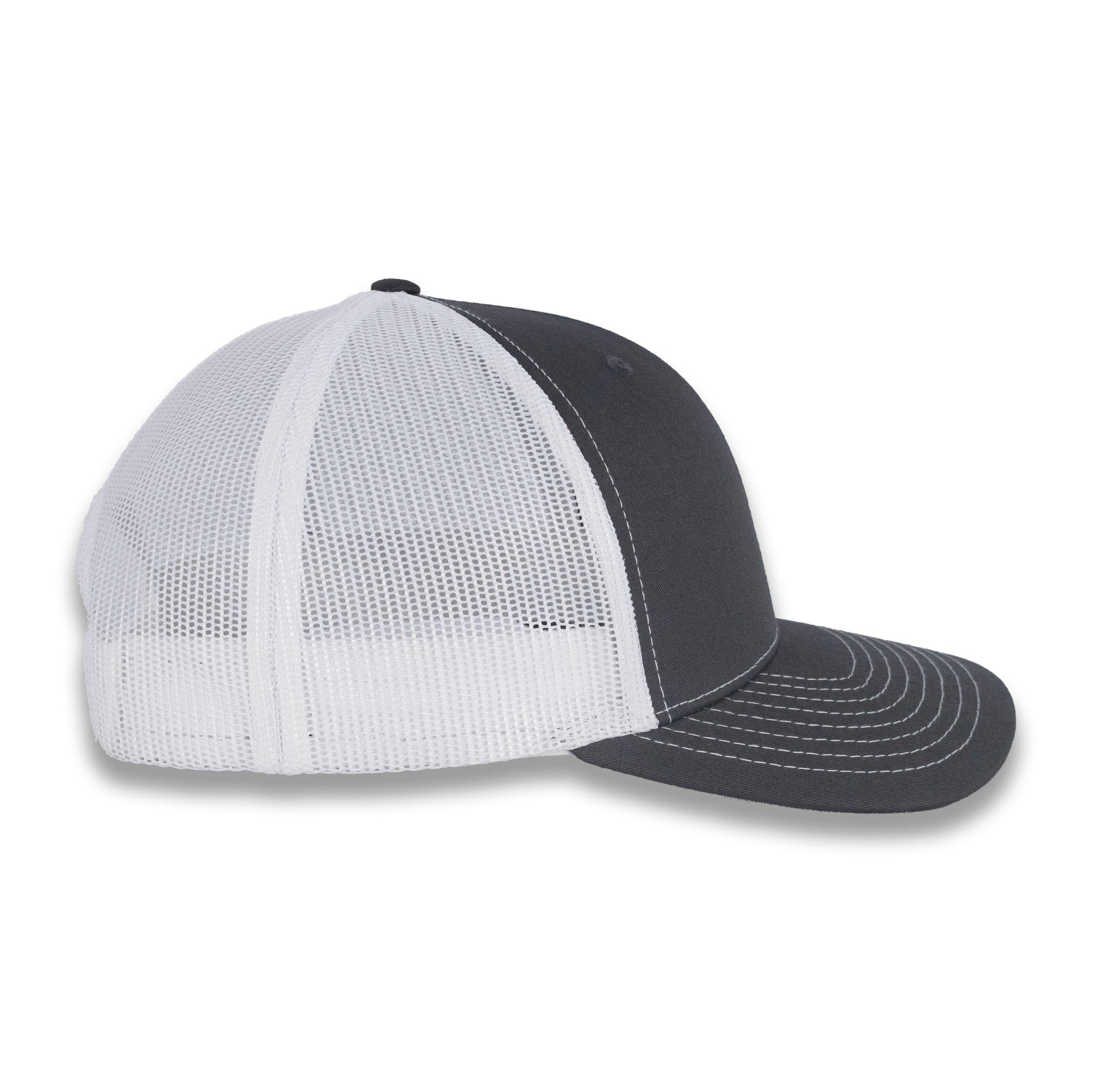 Richardson 112 Split Trucker - Charcoal/White