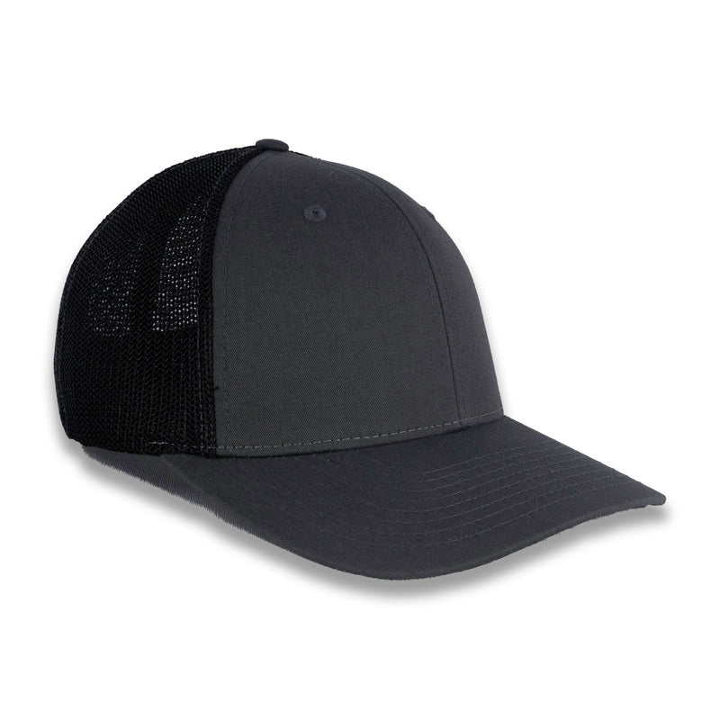 Richardson R-Flex Trucker Cap - Charcoal/Black