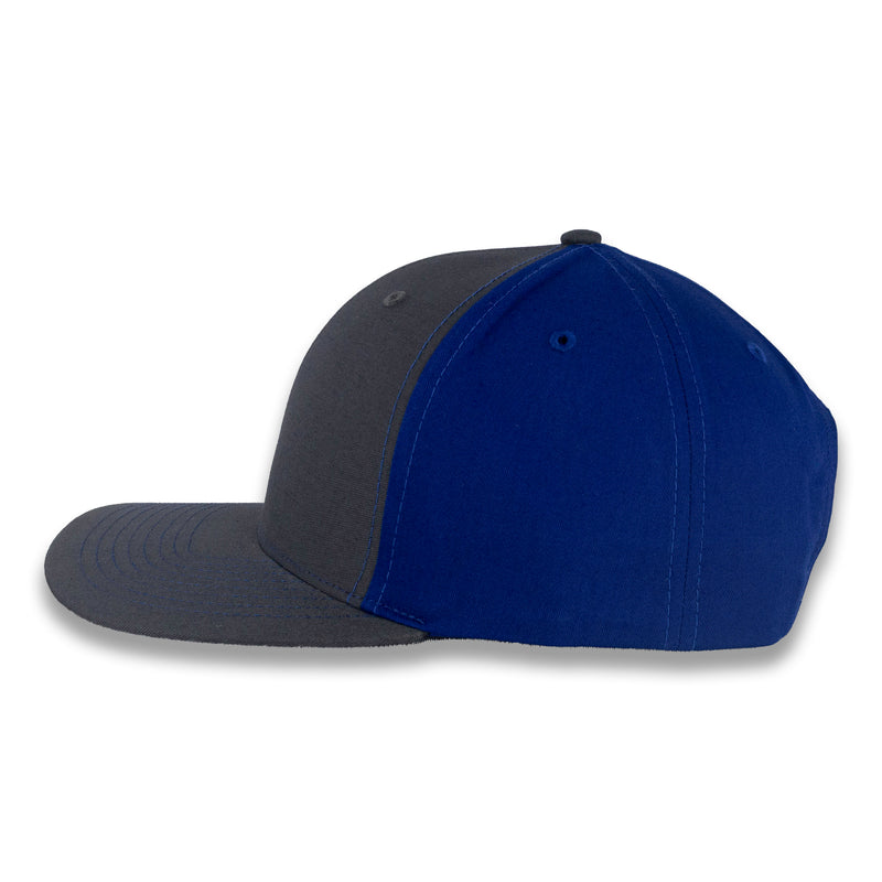 Richardson Split Twill Trucker - Charcoal/Royal