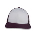 Richardson 112 Split Trucker - White/Maroon