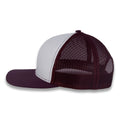 Richardson 112 Split Trucker - White/Maroon