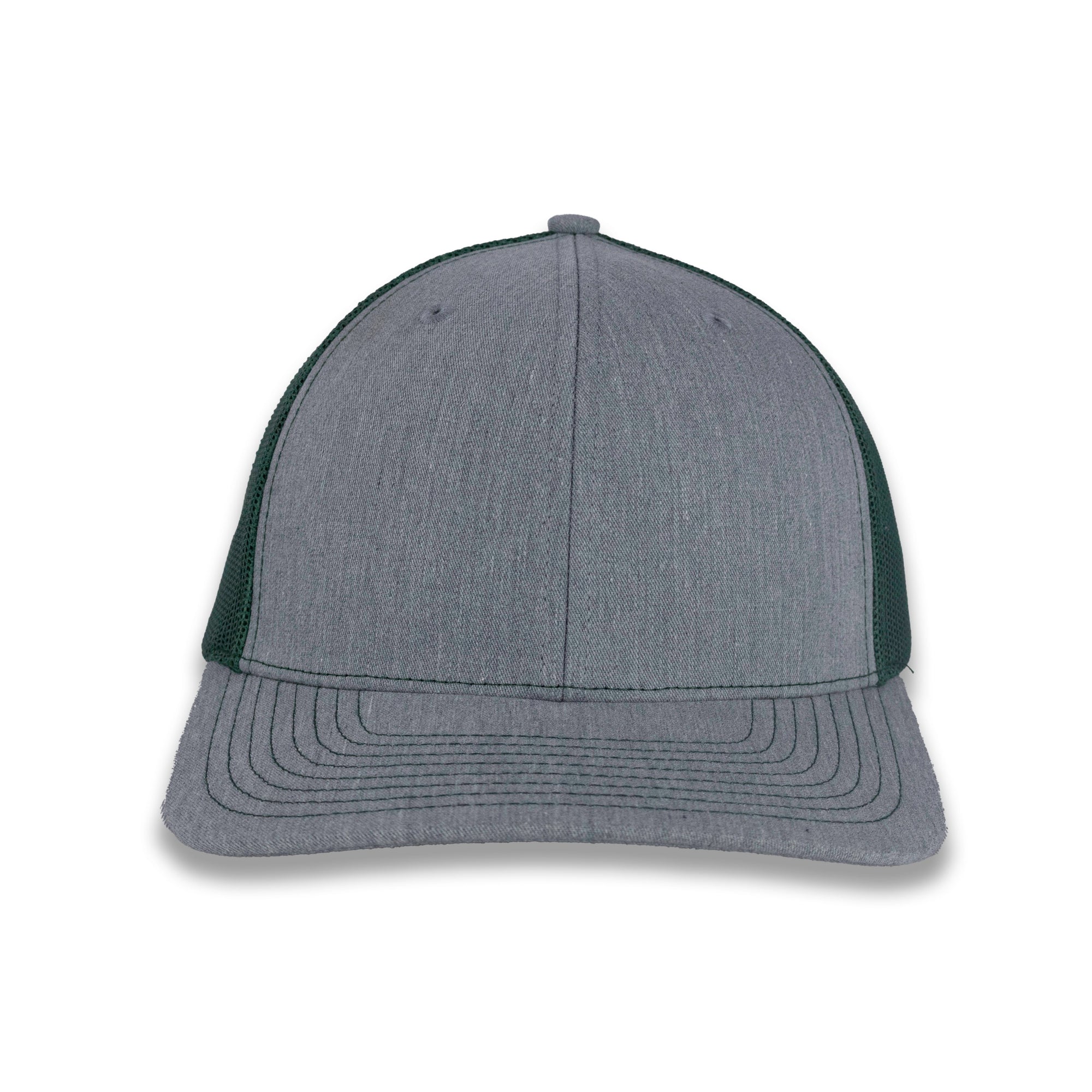 Richardson 112 Split Trucker - Heather Gray/Dark Green