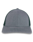 Richardson 112 Split Trucker - Heather Gray/Dark Green